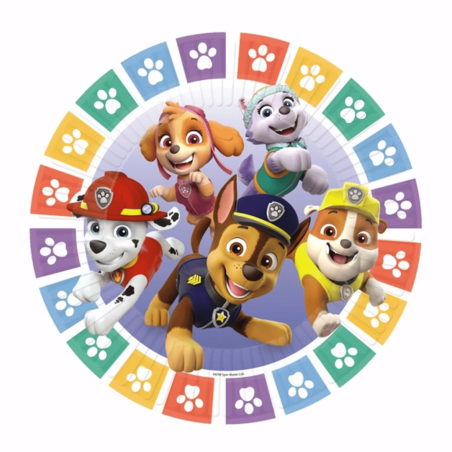 8 piatti Paw Patrol