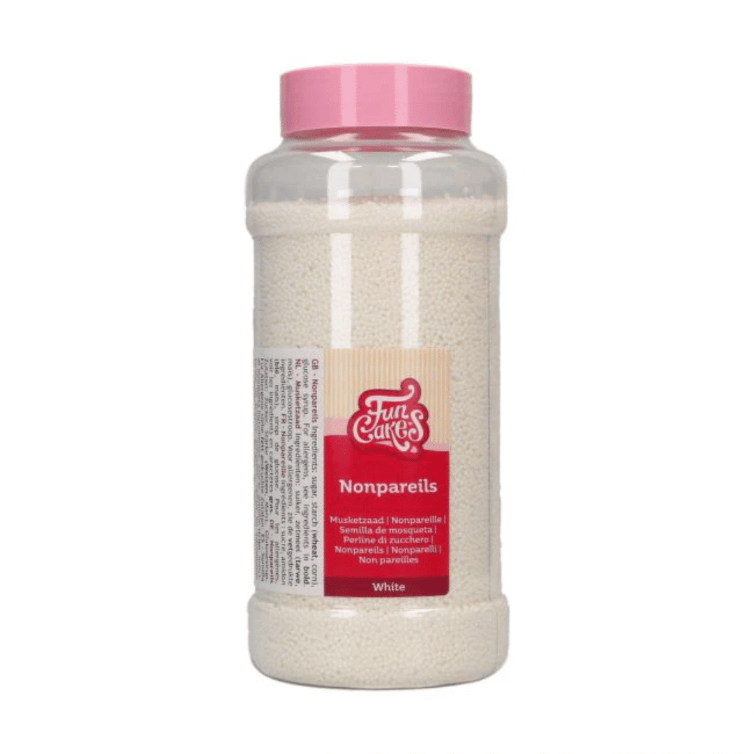 barattolo di Mini perle di zucchero bianche 1 mm - 800 gr