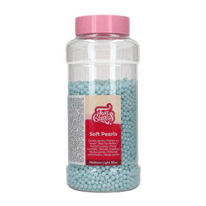 barattolo di perle di zucchero blu 5 mm - 500 gr