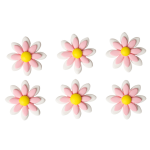Margherita di zucchero bianca e rosa