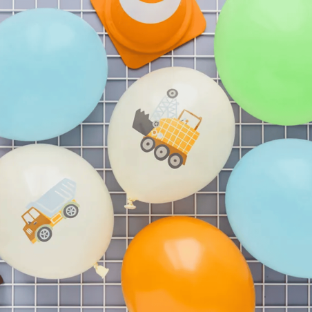 palloncini a tema cantiere