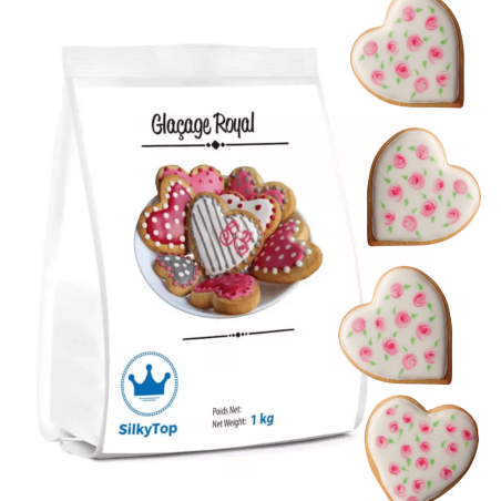 glassa reale con biscotti