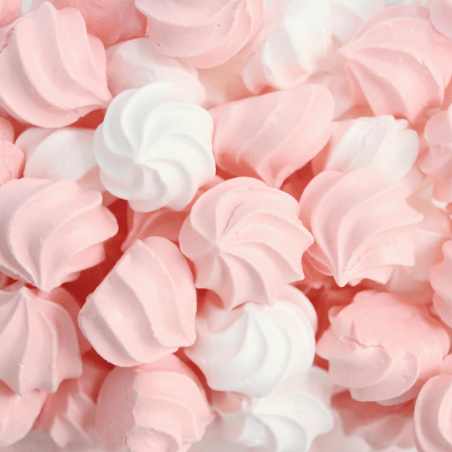 meringhe rosa e bianche