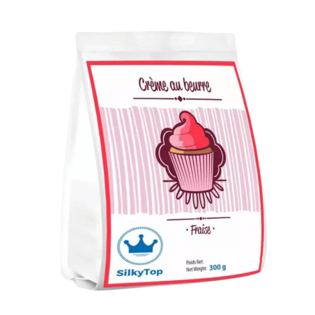 Preparato per crema al burro alla fragola 300 g silkytop