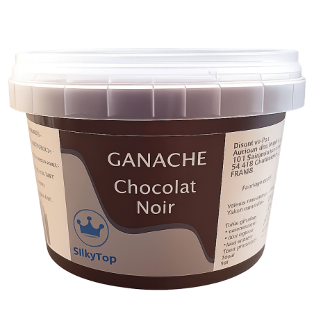 Ganache al cioccolato fondente pronta all'uso 260 g | Silkytop