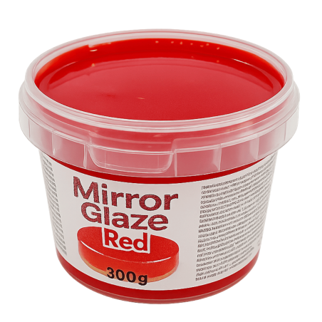 vasetto di smalto a specchio glitterato rosso