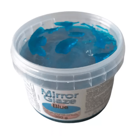 smalto a specchio glitterato blu in un barattolo