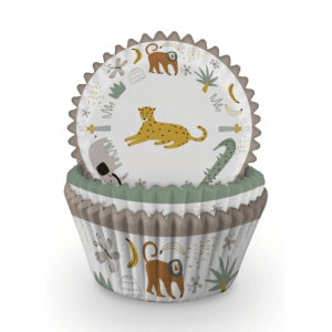 60 pirottini per cupcake safari