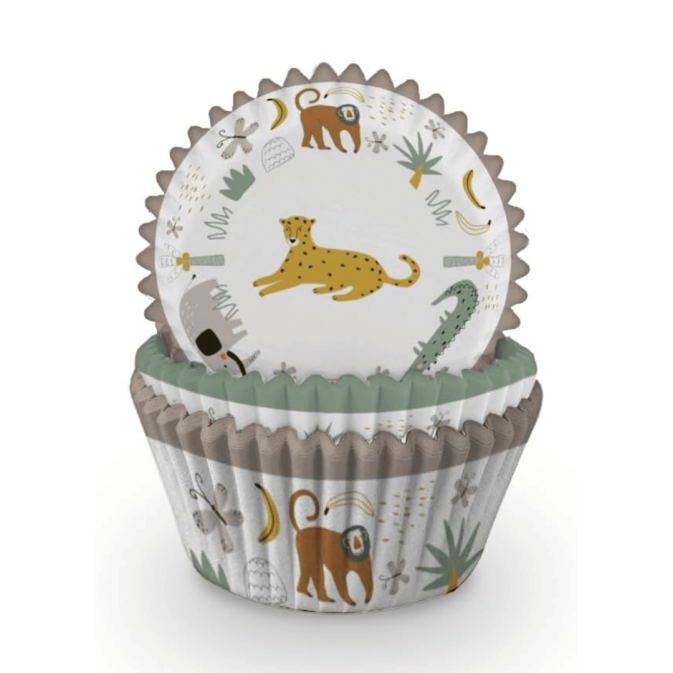 60 pirottini per cupcake safari
