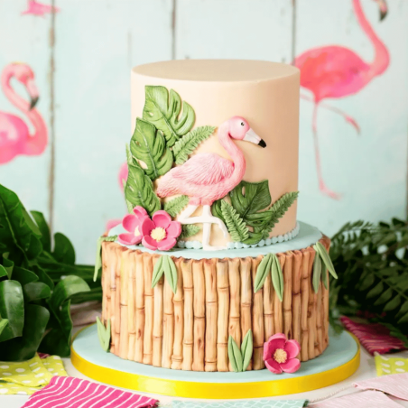 torta fenicottero di bambù