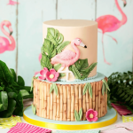 torta fenicottero di bambù