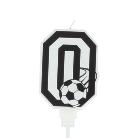 Candele di compleanno con numeri di calcio