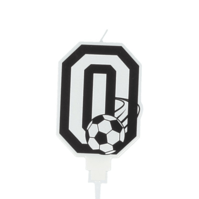 Candele di compleanno con numeri di calcio