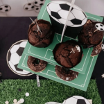 Alzata per cupcake a 2 livelli a tema calcio
