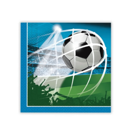 Confezione da 20 tovaglioli da calcio