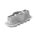 Stampo in silicone per tronchi inclinati