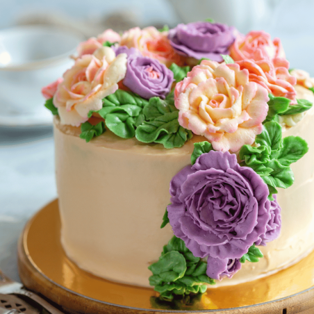 torta fiorita in camicia