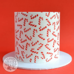 Stencil con bastoncini di zucchero per torte di natale SweetStamp