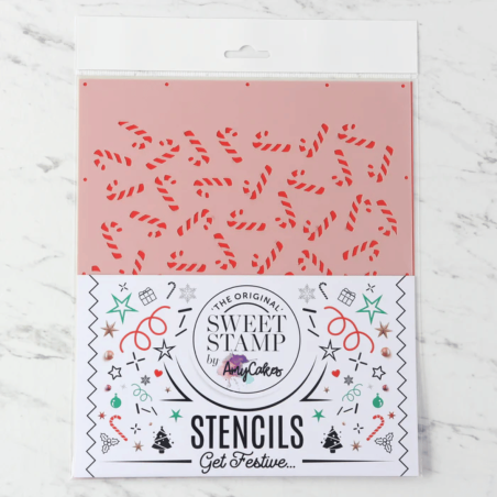 Stencil con bastoncini di zucchero SweetStamp