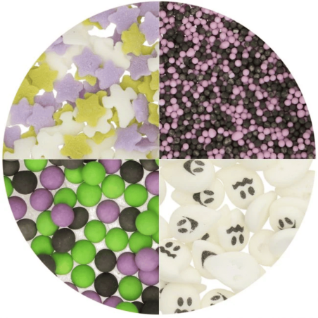 Mix di decorazioni per Halloween 4 in 1 Wilton