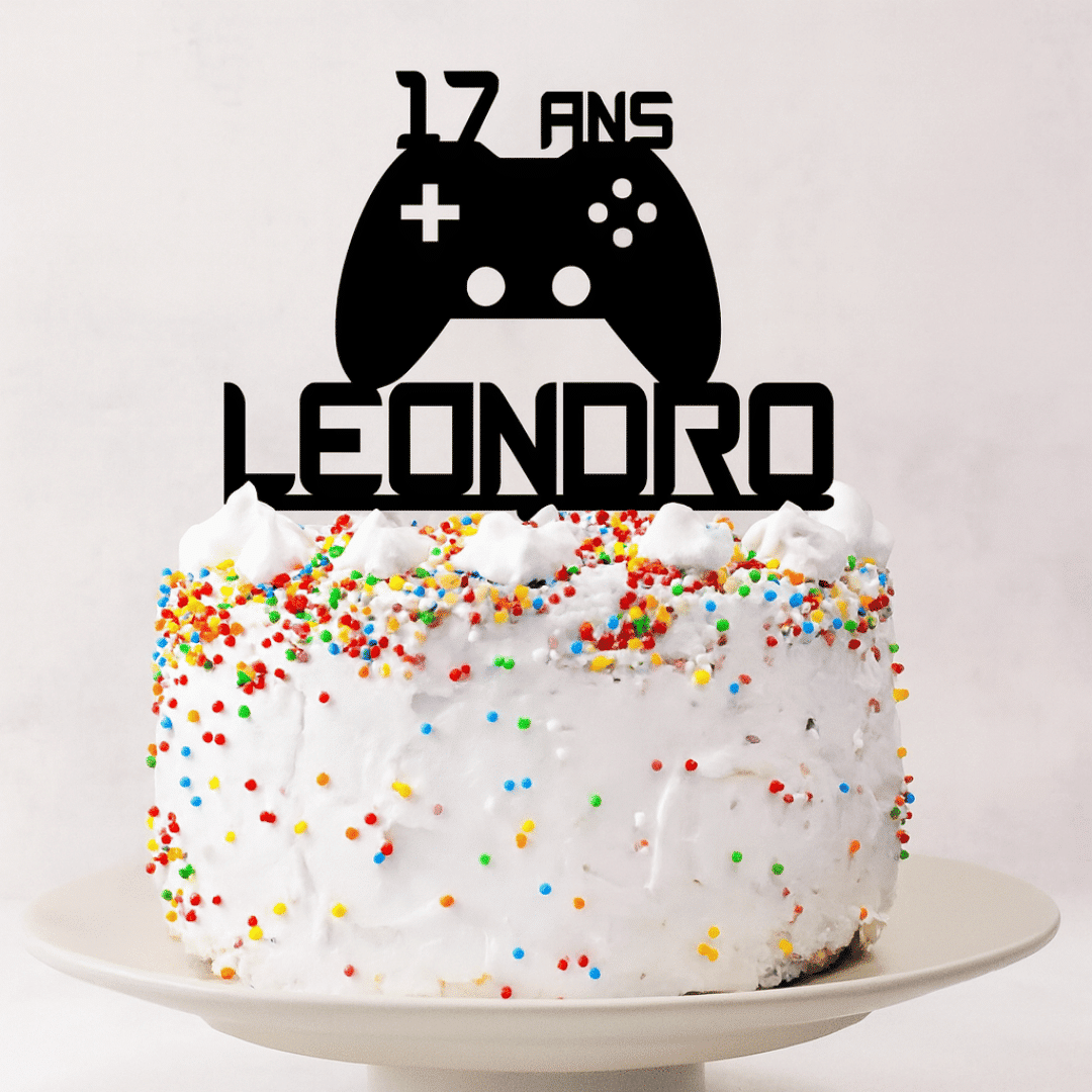 Cake Topper Videogioco da personalizzare