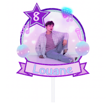 decorazione per torta k-pop