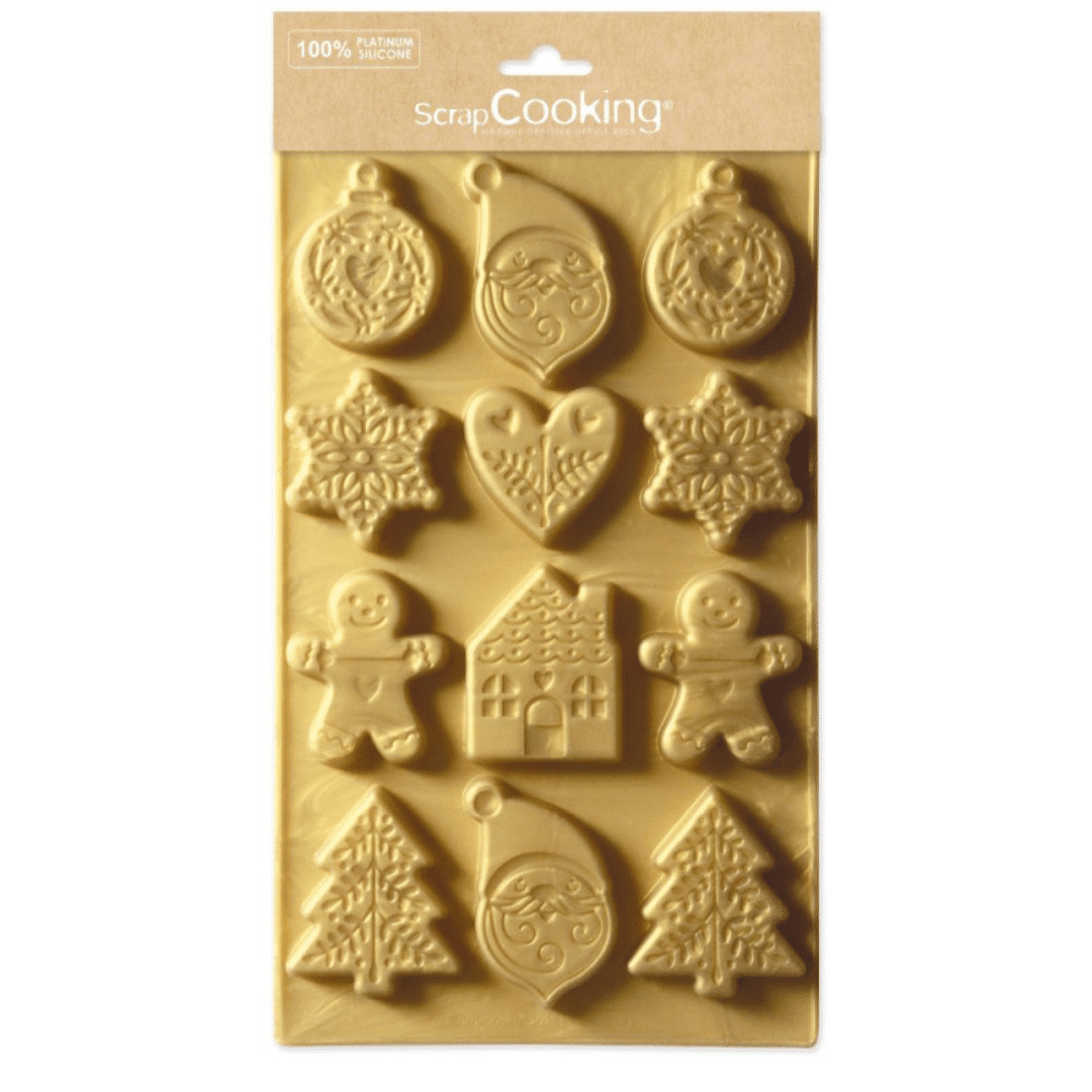 Stampo in silicone per biscotti di Natale Scrapcooking