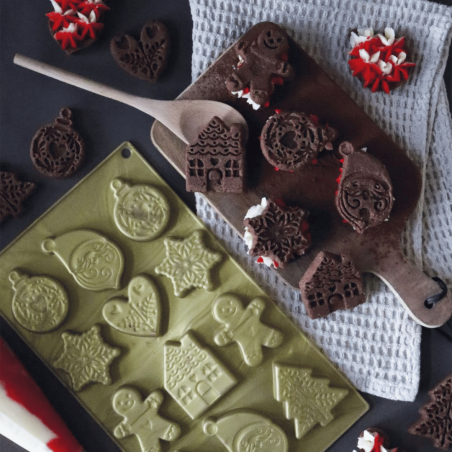 Stampo in silicone per biscotti di Natale