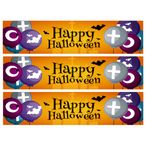 Contorni di torta di zucchero di Halloween