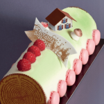 decorazione di ostia - tronchetto di Natale - buone feste
