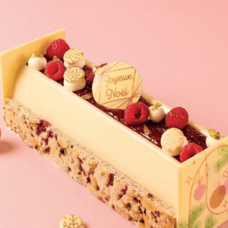 tronchetto di Natale al cioccolato bianco