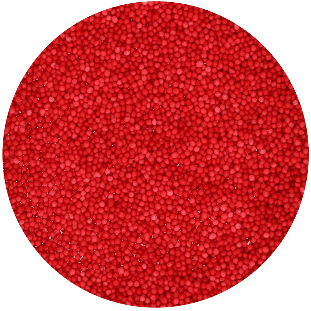 Mini perle di zucchero rosse