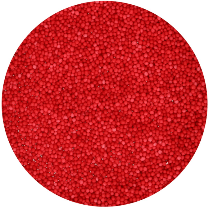 Mini perle di zucchero rosse