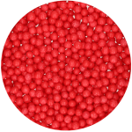 perle di zucchero rosse per la decorazione della torta
