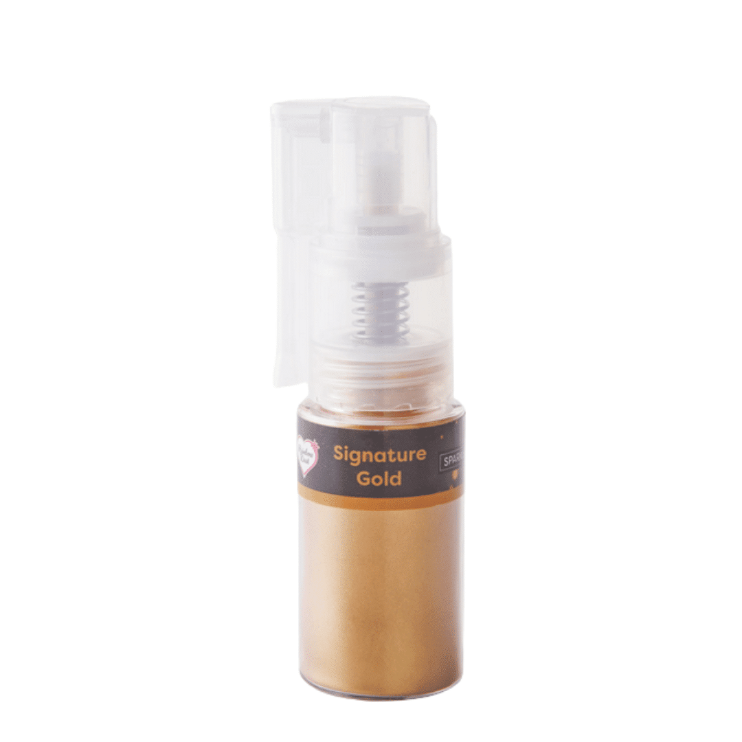 Spray Glitter Oro scintillante per uso Alimentare Rainbow Dust