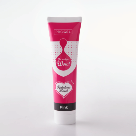 Colorante alimentare in gel rosa Progel - Formato XXL (100 g) - Rainbow Dust