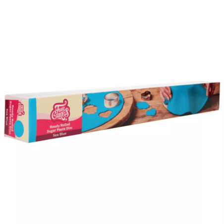 rotolo di pasta di zucchero, blu, funcakes, 36 cm