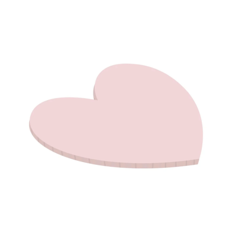 Alzata per torta a forma di cuore rosa - 25 cm