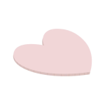 Alzata per torta a forma di cuore rosa - 25 cm