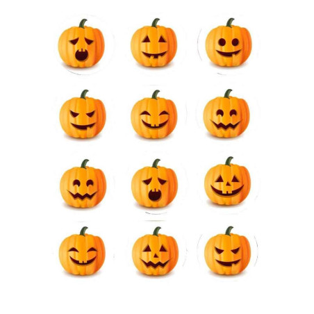 12 mini-dischi-di-zucchero-zucche-halloween
