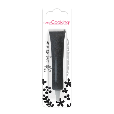 stylo glacage ScrapCooking noir irisé