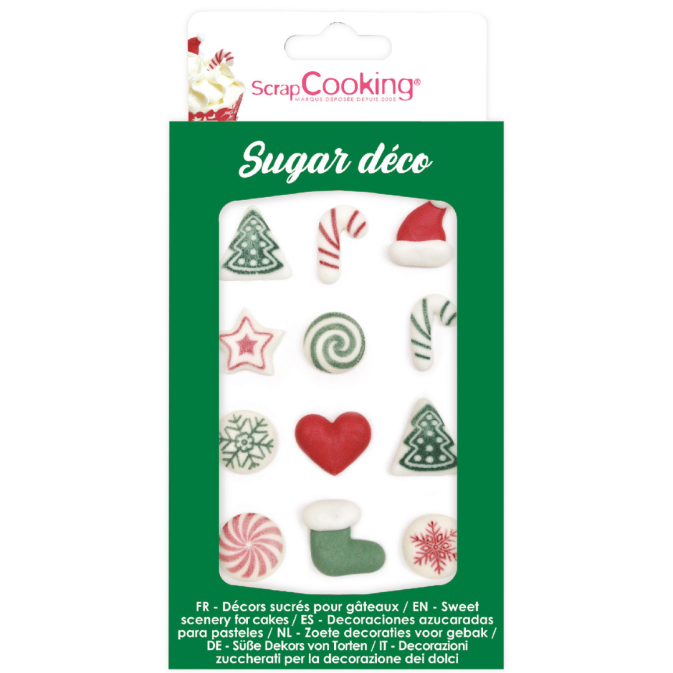 Dolci decorazioni natalizie per i tronchetti