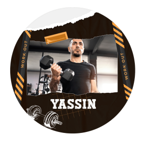 Foto rotonda commestibile da 24 cm Musculazione da personalizzare