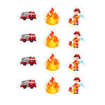 mini dischi di zucchero pompiere