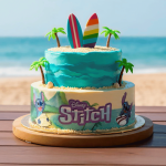 decorazioni commestibili per torte di compleanno stitch