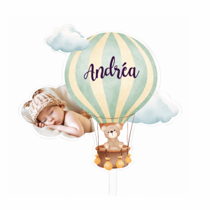 Topper per mongolfiera da personalizzare