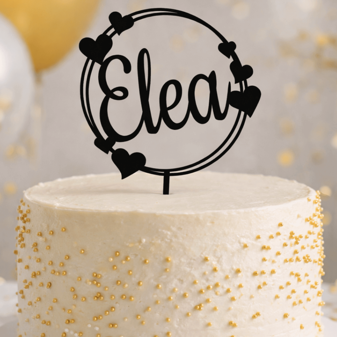 Cake Topper da personalizzare con il nome