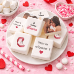 proposta di matrimonio con marshmallow