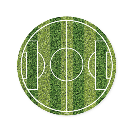disco per torta a forma di pallone da calcio - 15 cm