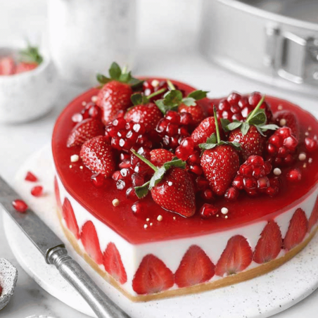 torta a forma di cuore con tortiera a cerniera